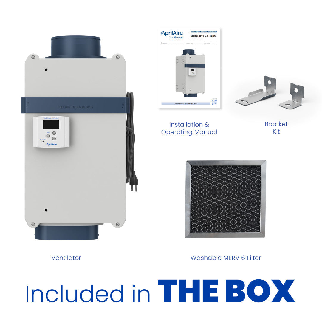 AprilAire 8145 Ventilator Box Contents Web Ready Photo
