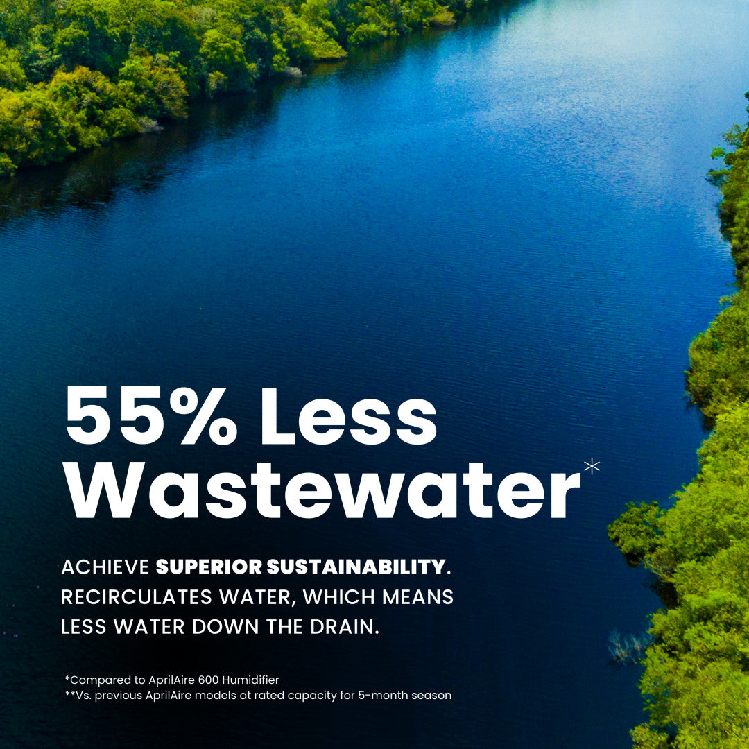 AprilAire 620 Series Humidifier Sustainability Web Ready Lifestyle Photo