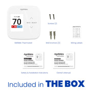 AprilAire S86Nmu Thermostat Box Contents Web Ready Photo