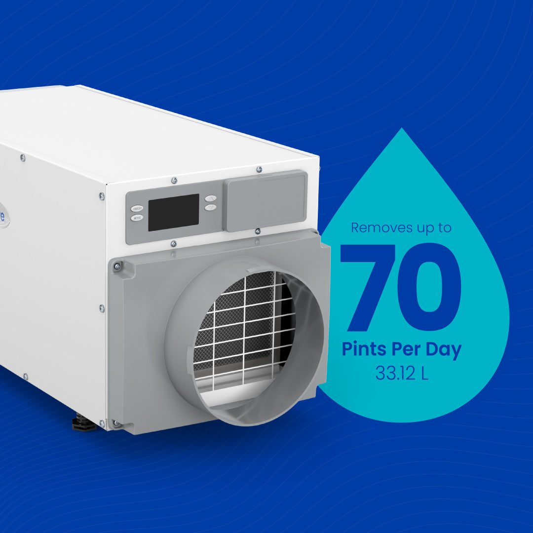 70-Pint Professional-Grade Crawl Space Dehumidifier - AprilAire E070