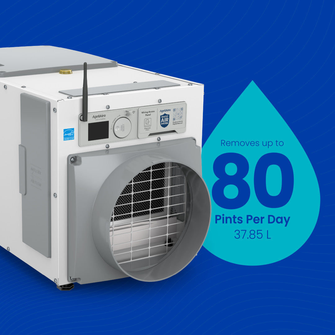 AprilAire E080W 80-Pint Crawl Space Wi-Fi Dehumidifier
