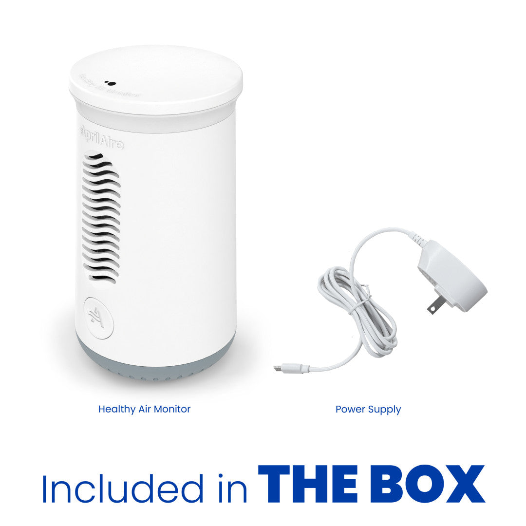 AprilAire Zawthcpv Indoor Air Quality Sensor Box Contents Web Ready Photo