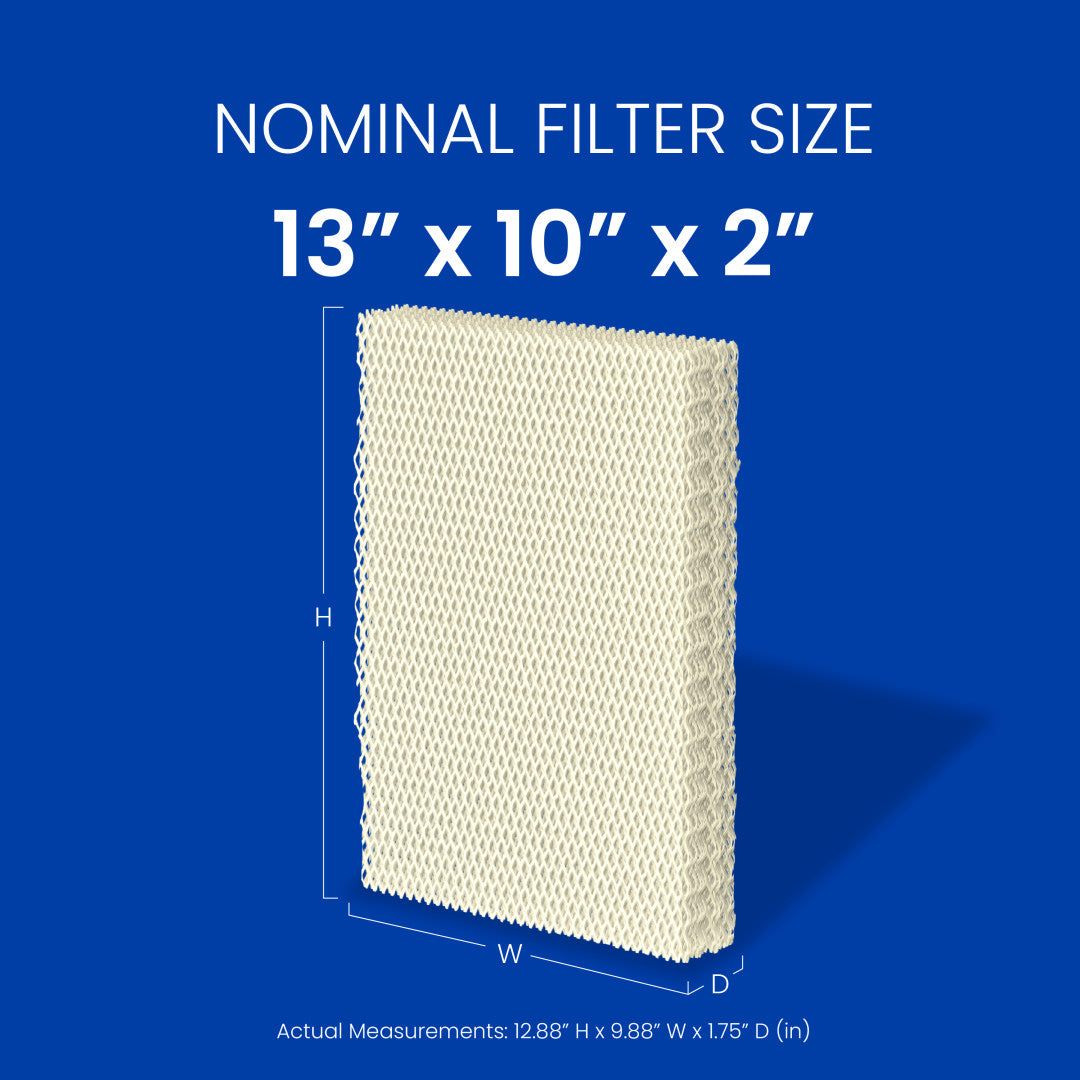 AprilAire 45 Water Panel With Measurements Web Ready Photo