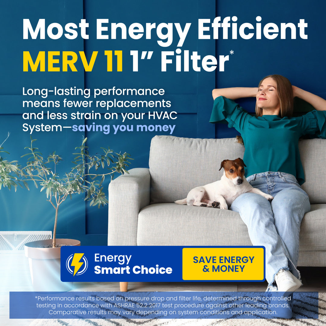 AprilAire 1 Inch Air Filter Energy Efficient Web Ready Lifestyle Photo