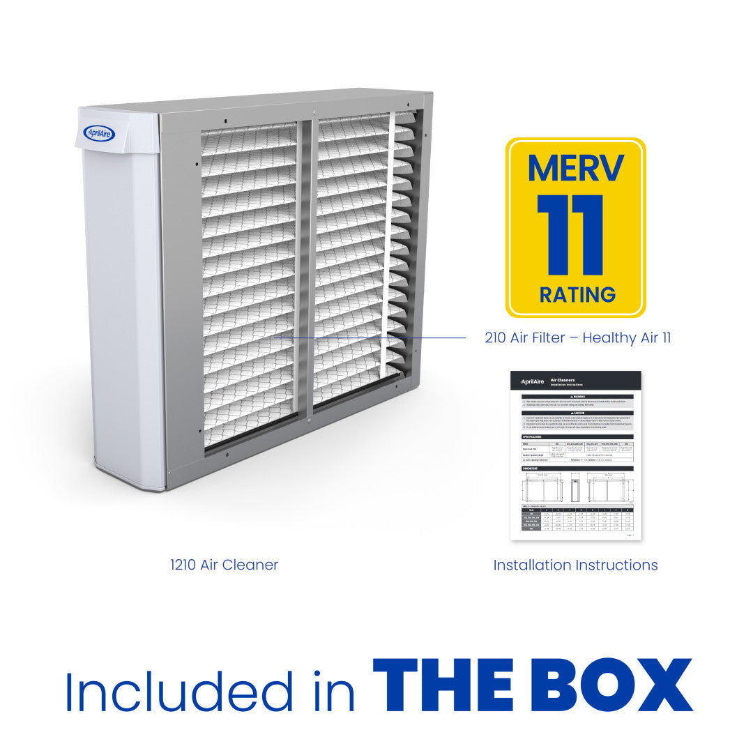 Air Purifier with MERV 11 Air Filter - AprilAire Model 1210