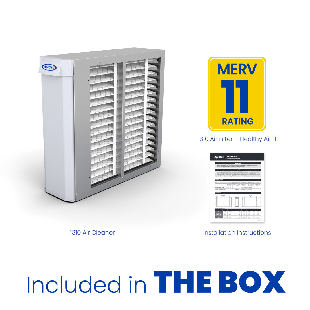 アーリアスリム2セット Air Purifier with MERV 11 Air Filter - AprilAire Model 1310