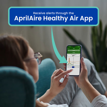AprilAire Zawthcpv Indoor Air Quality Sensor App Alerts Web Ready Lifestyle Photo