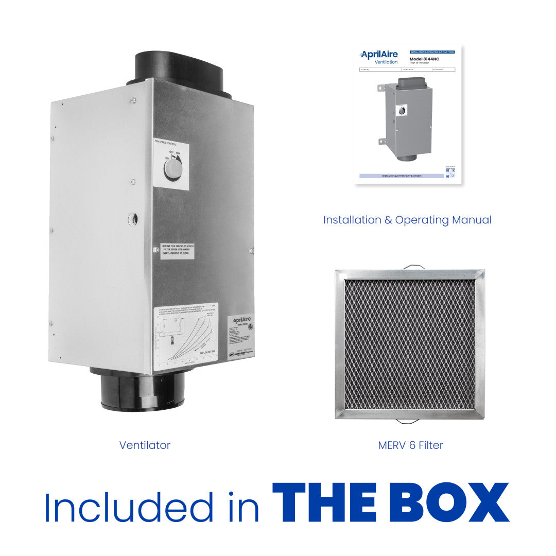 AprilAire 8144Nc Ventilator Box Contents Web Ready Photo