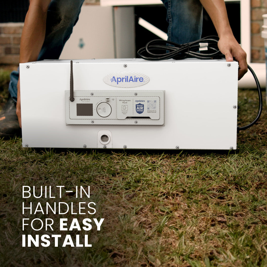 AprilAire E050W Dehumidifier Features Web Ready Photo 1