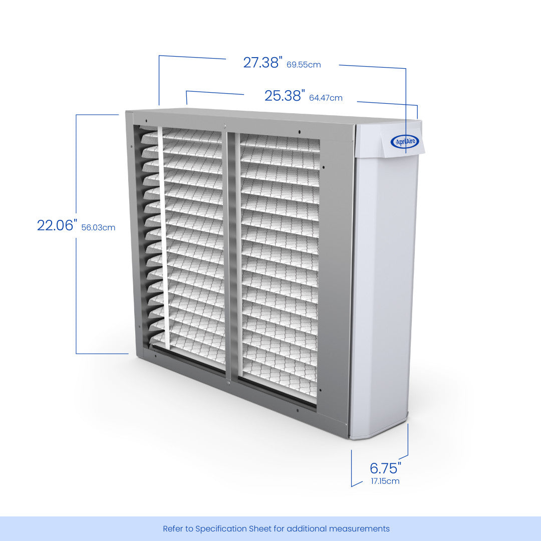AprilAire 1210 Air Purifier Size Measurements Web Ready Photo
