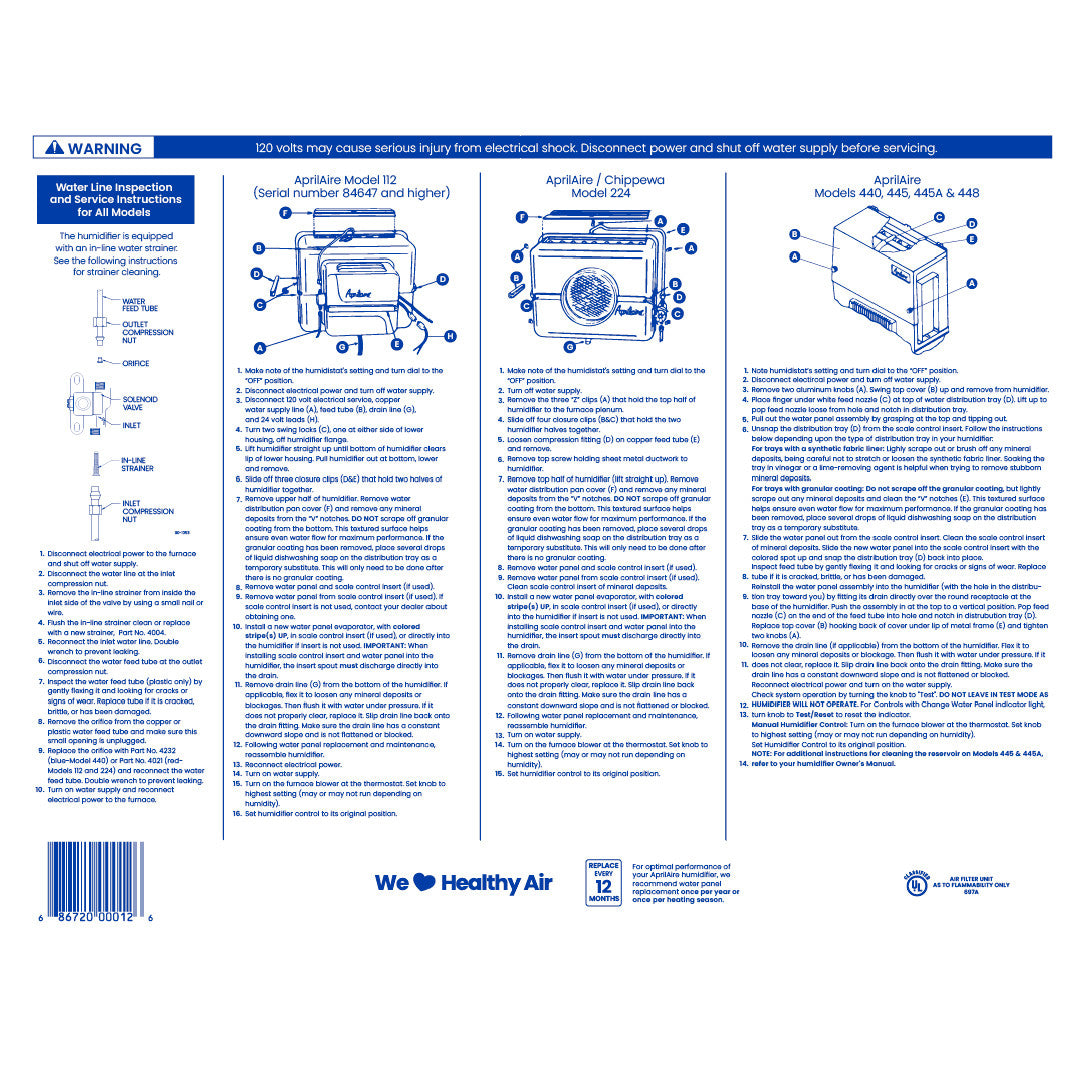 AprilFoolsDayページ AprilAire 12 Replacement Water Panel Humidifier Filter