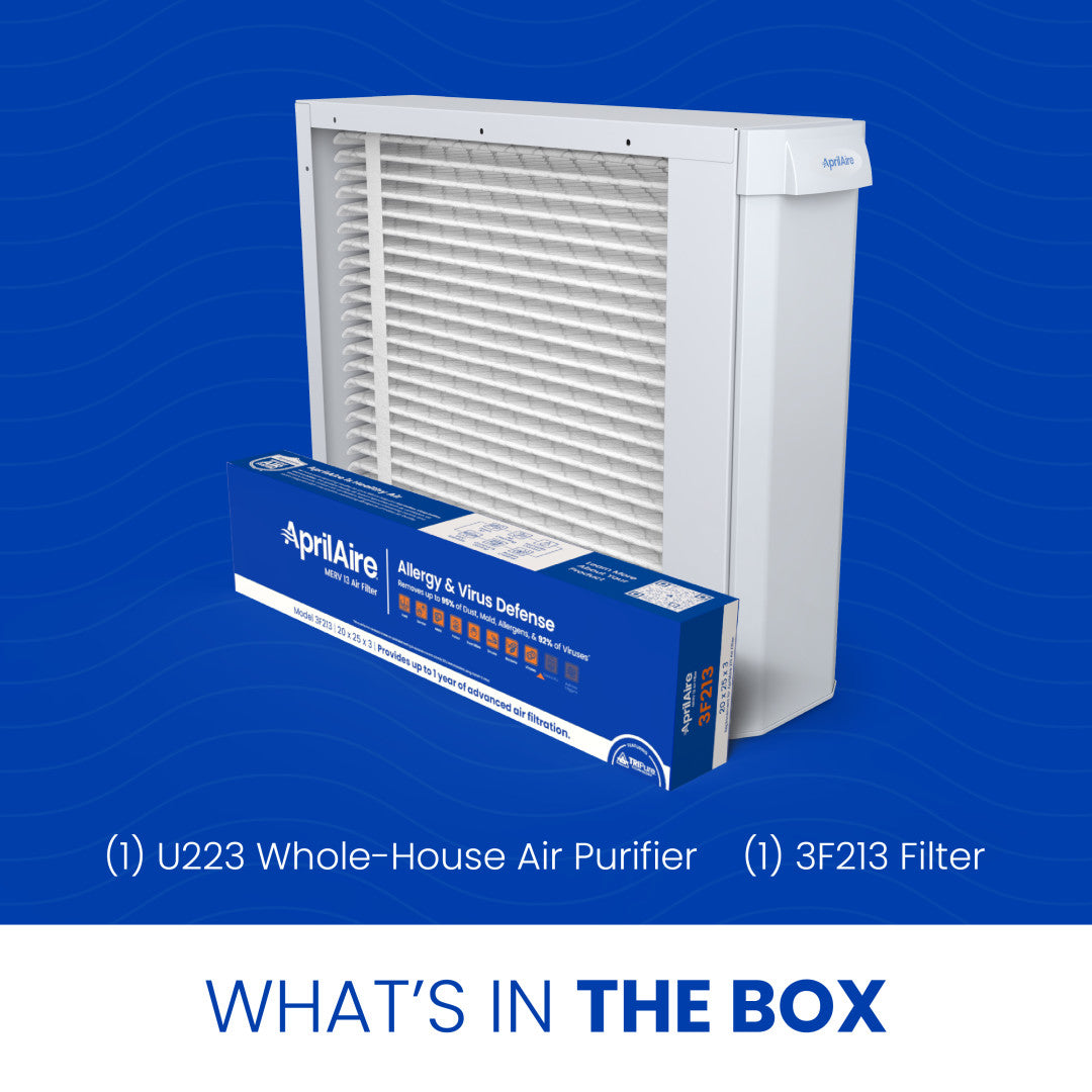 AprilAire U223 Air Purifier Box Contents Web Ready Photo