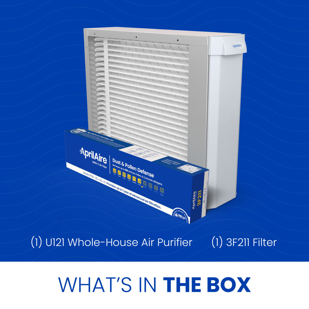 AprilAire U121 Air Purifier Box Contents Web Ready Photo
