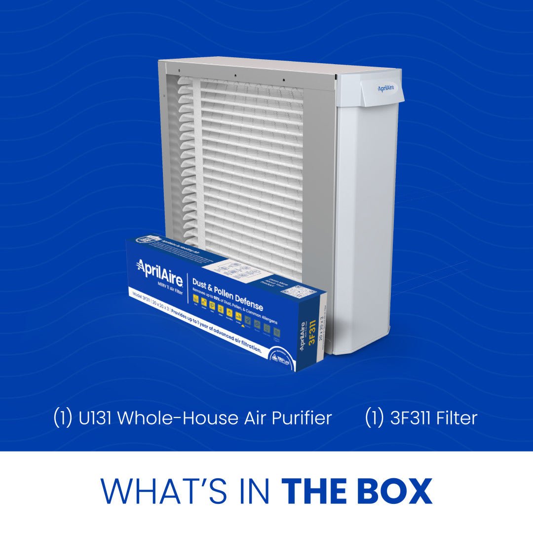 AprilAire U131 Air Purifier Box Contents Web Ready Photo