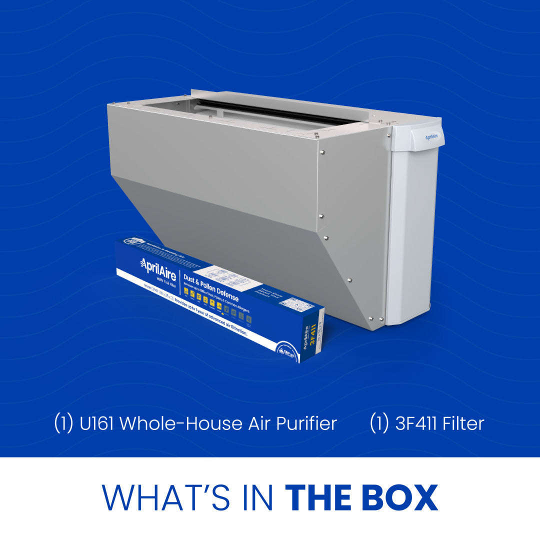 AprilAire U161 Air Purifier Box Contents Web Ready Photo