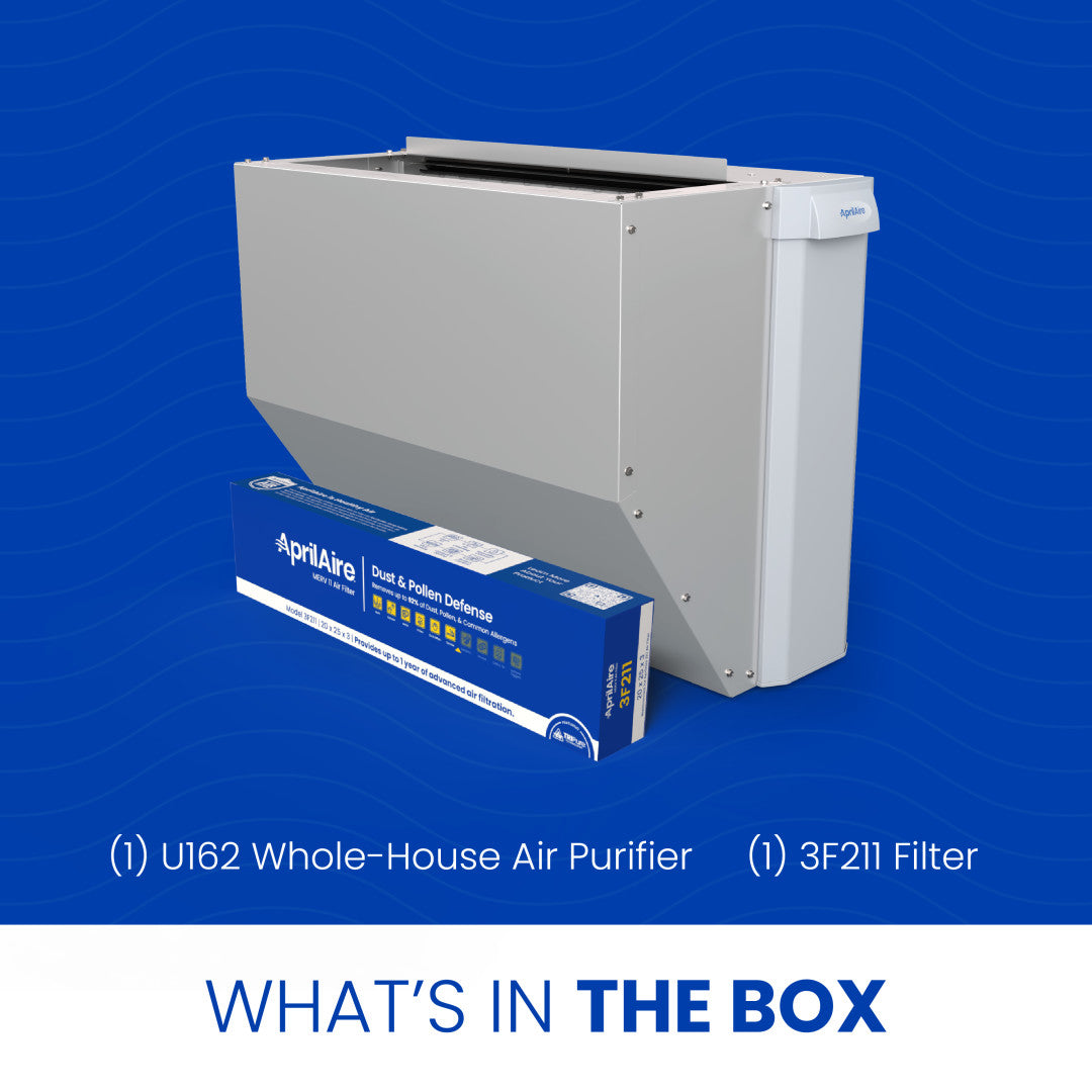 AprilAire U162 Air Purifier Box Contents Web Ready Photo