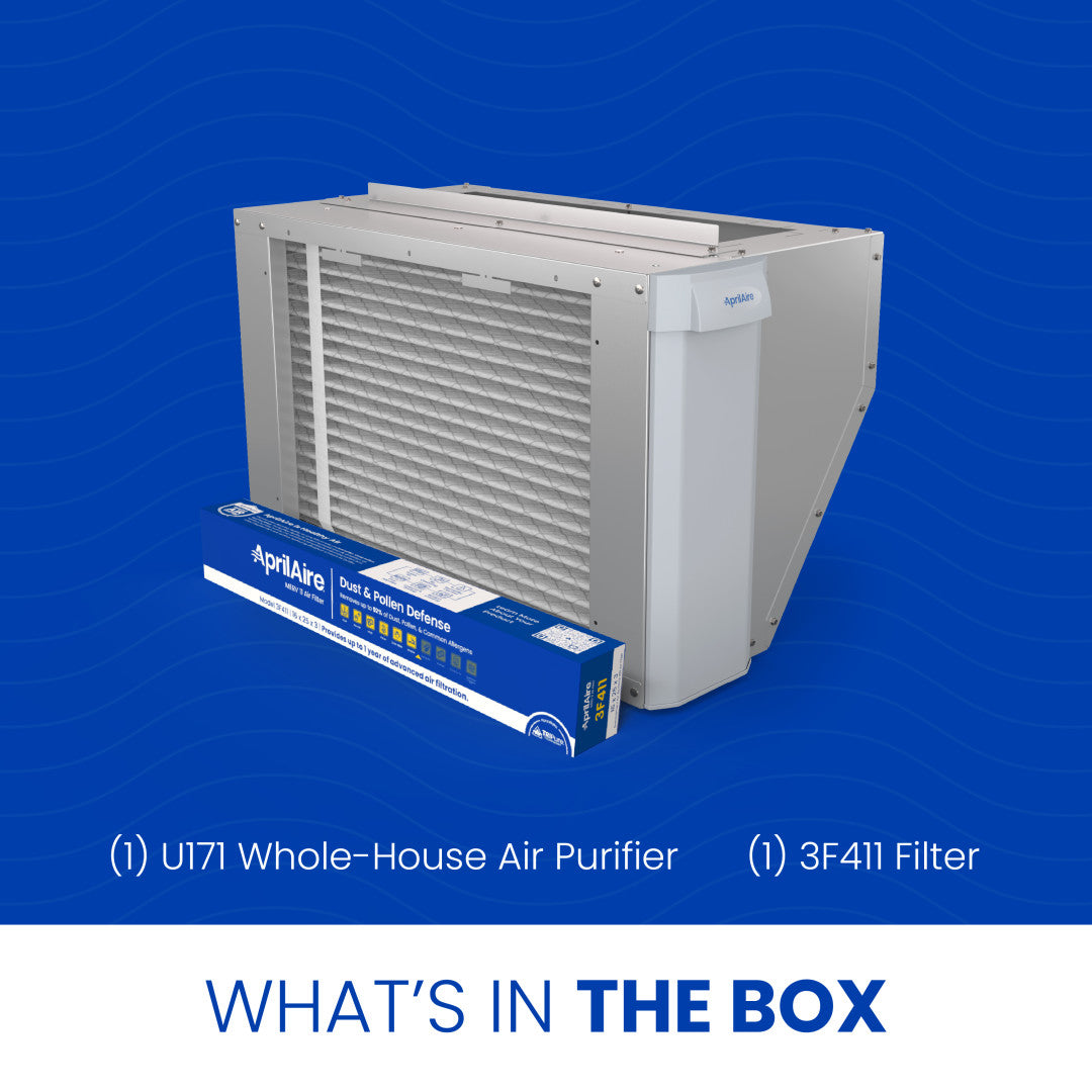 AprilAire U171 Air Purifier Box Contents Web Ready Photo