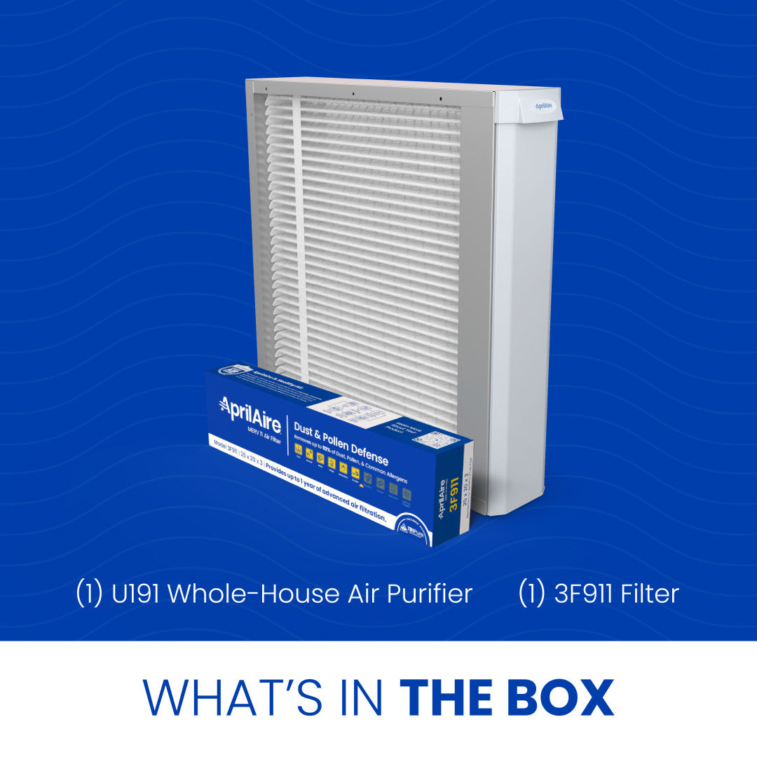 AprilAire U191 Air Purifier Box Contents Web Ready Photo