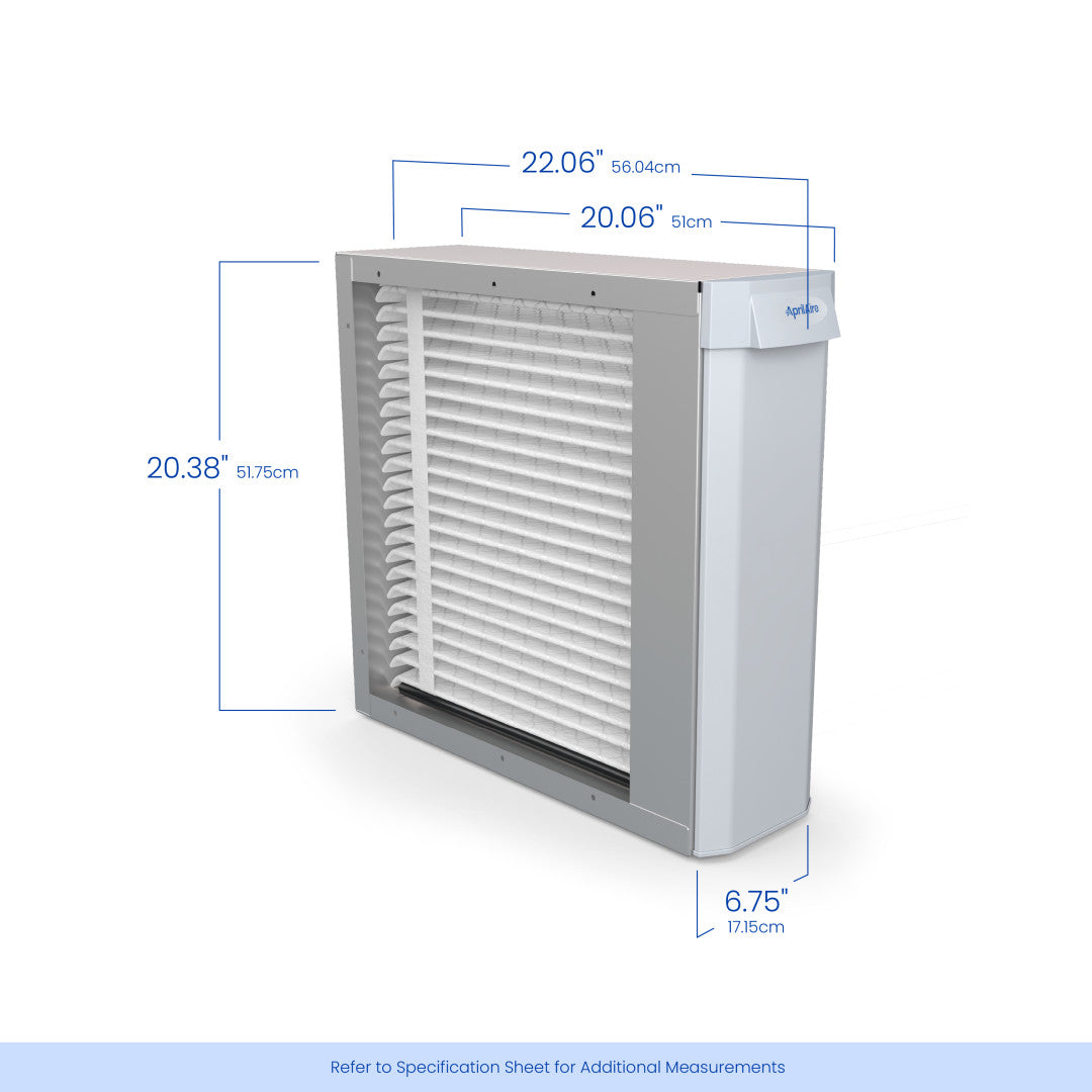 AprilAire U131 Air Purifier Size Dimensions Web Ready Photo