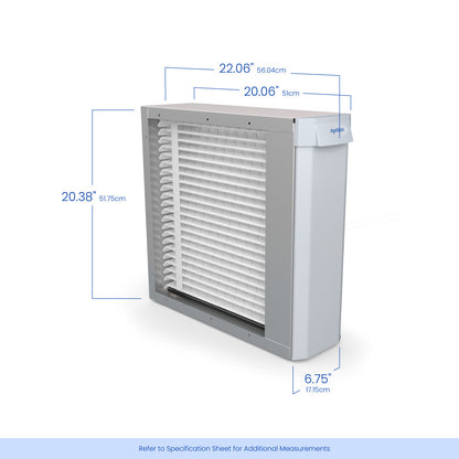 AprilAire U131 Air Purifier Size Dimensions Web Ready Photo