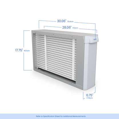 AprilAire U141 Air Purifier Size Dimensions Web Ready Photo