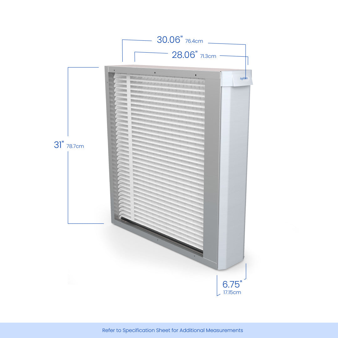 AprilAire U151 Air Purifier Size Dimensions Web Ready Photo