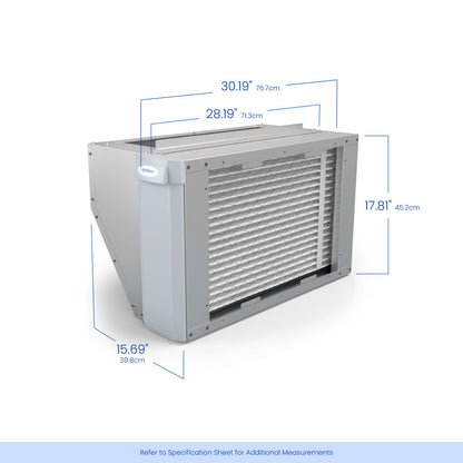 AprilAire U161 Air Purifier Size Dimensions Web Ready Photo