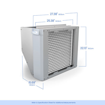 AprilAire U162 Air Purifier Size Dimensions Web Ready Photo