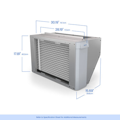 AprilAire U171 Air Purifier Size Dimensions Web Ready Photo