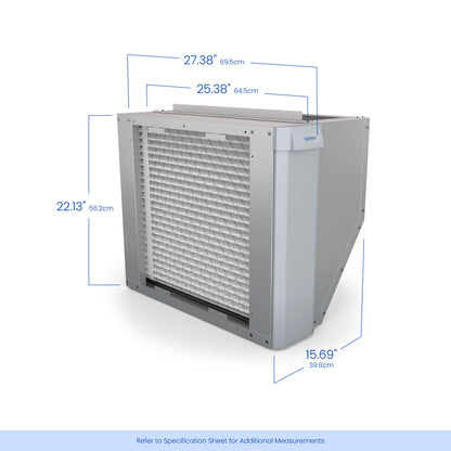 AprilAire U172 Air Purifier Size Dimensions Web Ready Photo