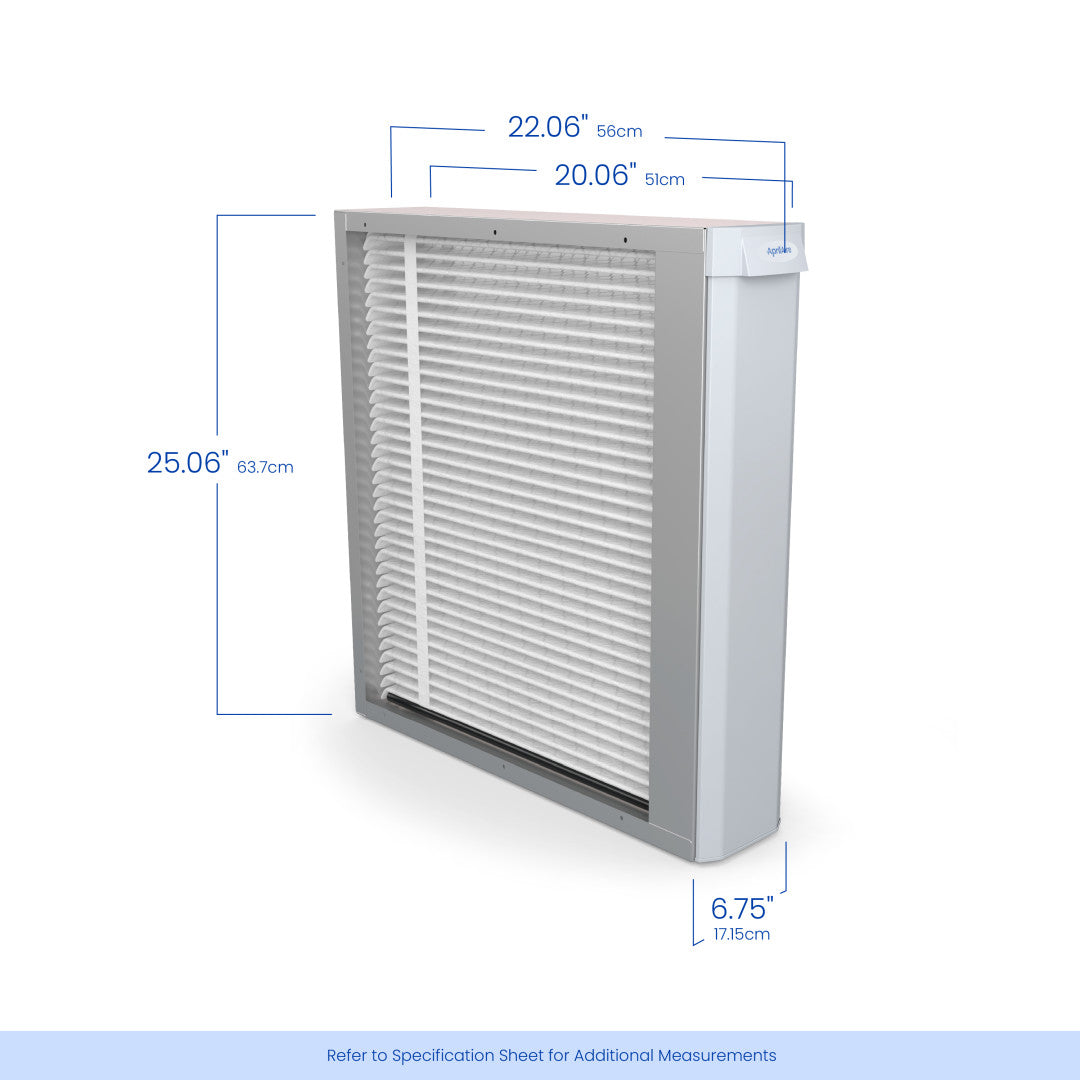 AprilAire U191 Air Purifier Size Dimensions Web Ready Photo