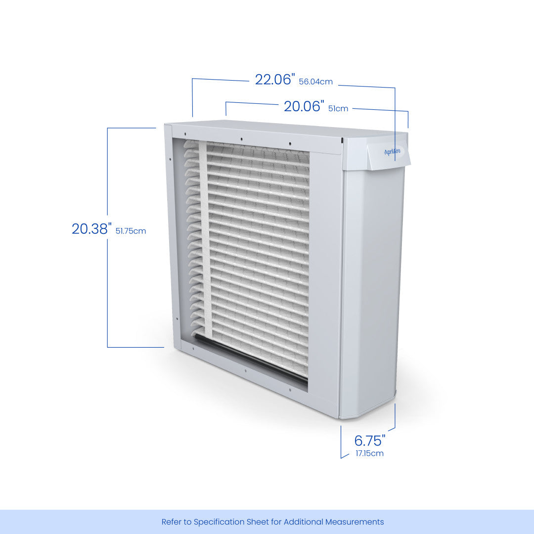 AprilAire U233 Air Purifier Size Dimensions Web Ready Photo