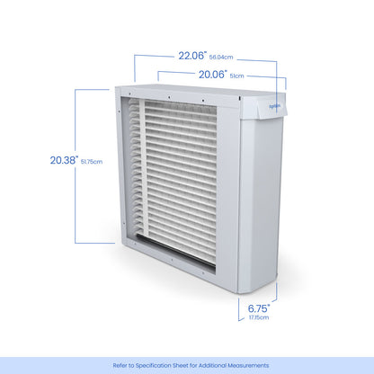 AprilAire U233 Air Purifier Size Dimensions Web Ready Photo