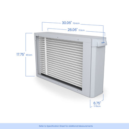AprilAire U243 Air Purifier Size Dimensions Web Ready Photo