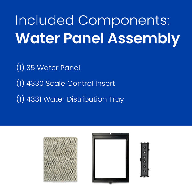 AprilAire 4839 Humidifier Maintenance Kit Water Panel Assembly Components Web Ready Photo