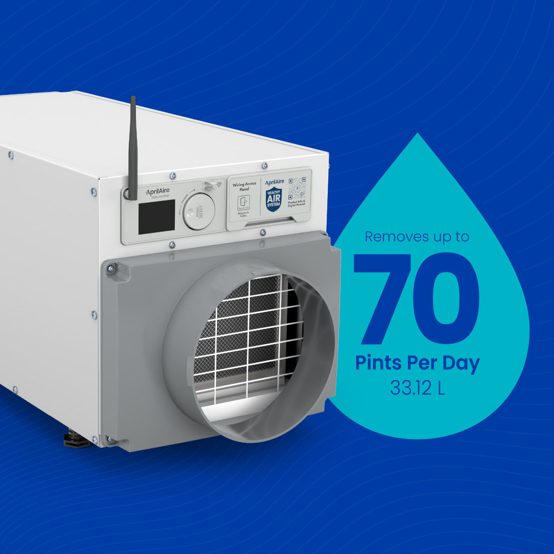 AprilAire E070W 70-Pint Crawl Space Wi-Fi Dehumidifier