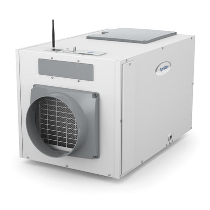 AprilAire E130W Dehumidifier With Top Ui Left Facing Photo