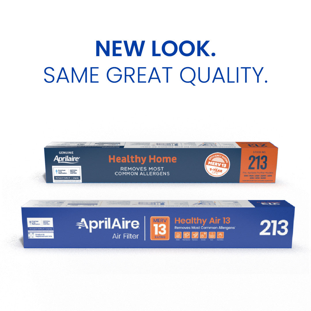 AprilAire 1213 Air Purifier Upgrade Kit Packaging Transition Photo