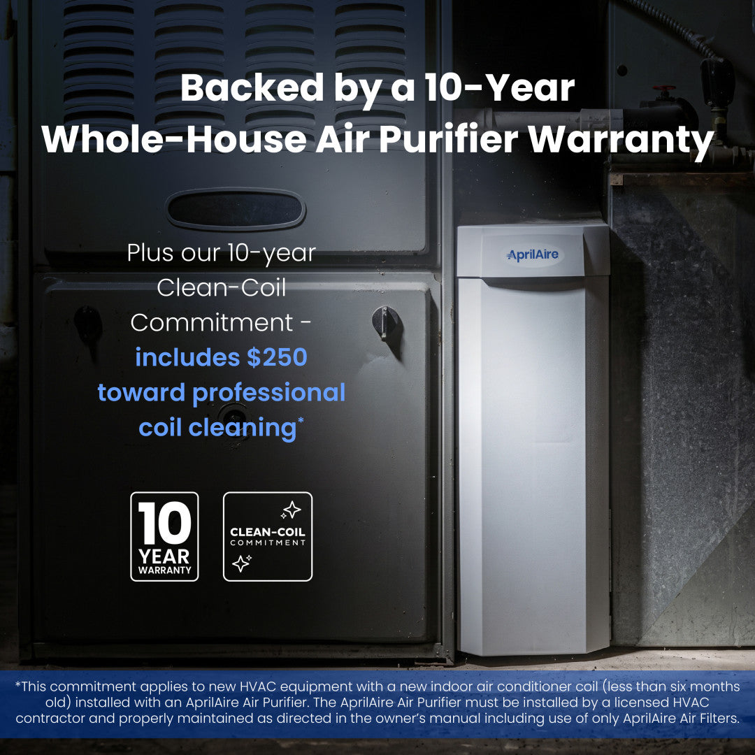 AprilAire Air Purifier Warranty And Clean Coil Web Ready Photo