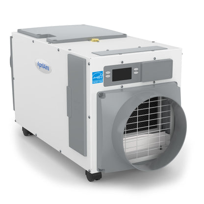 AprilAire E100C Dehumidifier With Energy Star Right Facing Photo