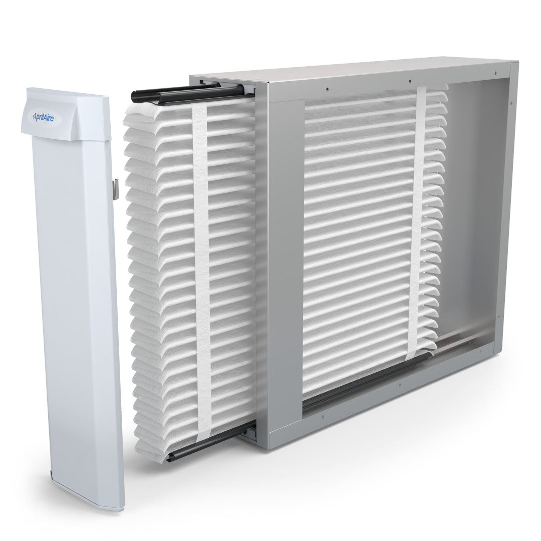 AprilAire U121 Air Purifier Retrofit Filter Out Left Facing Photo