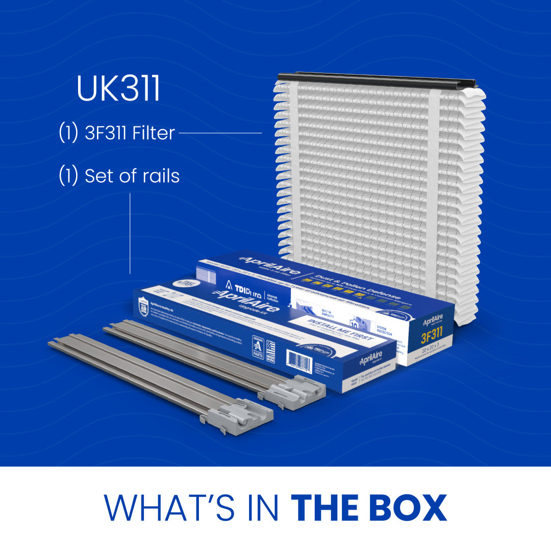 AprilAire Uk311 Air Purifier Upgrade Kit Box Contents Web Ready Photo