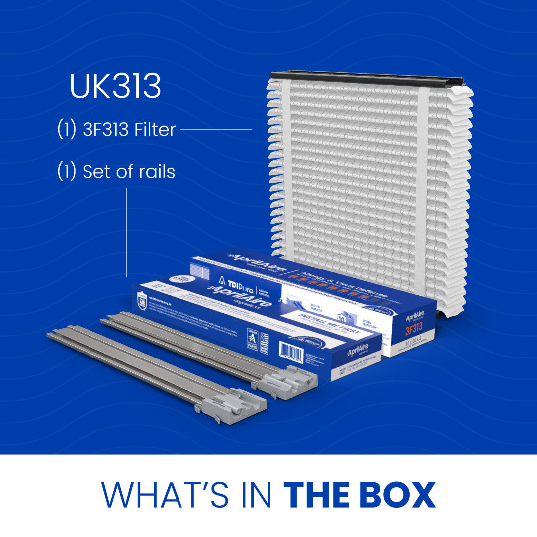AprilAire Uk313 Air Purifier Upgrade Kit Box Contents Web Ready Photo