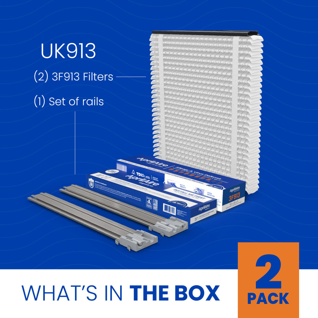AprilAire Uk913 Air Purifier Upgrade Kit 2 Pack Box Contents Web Ready Photo
