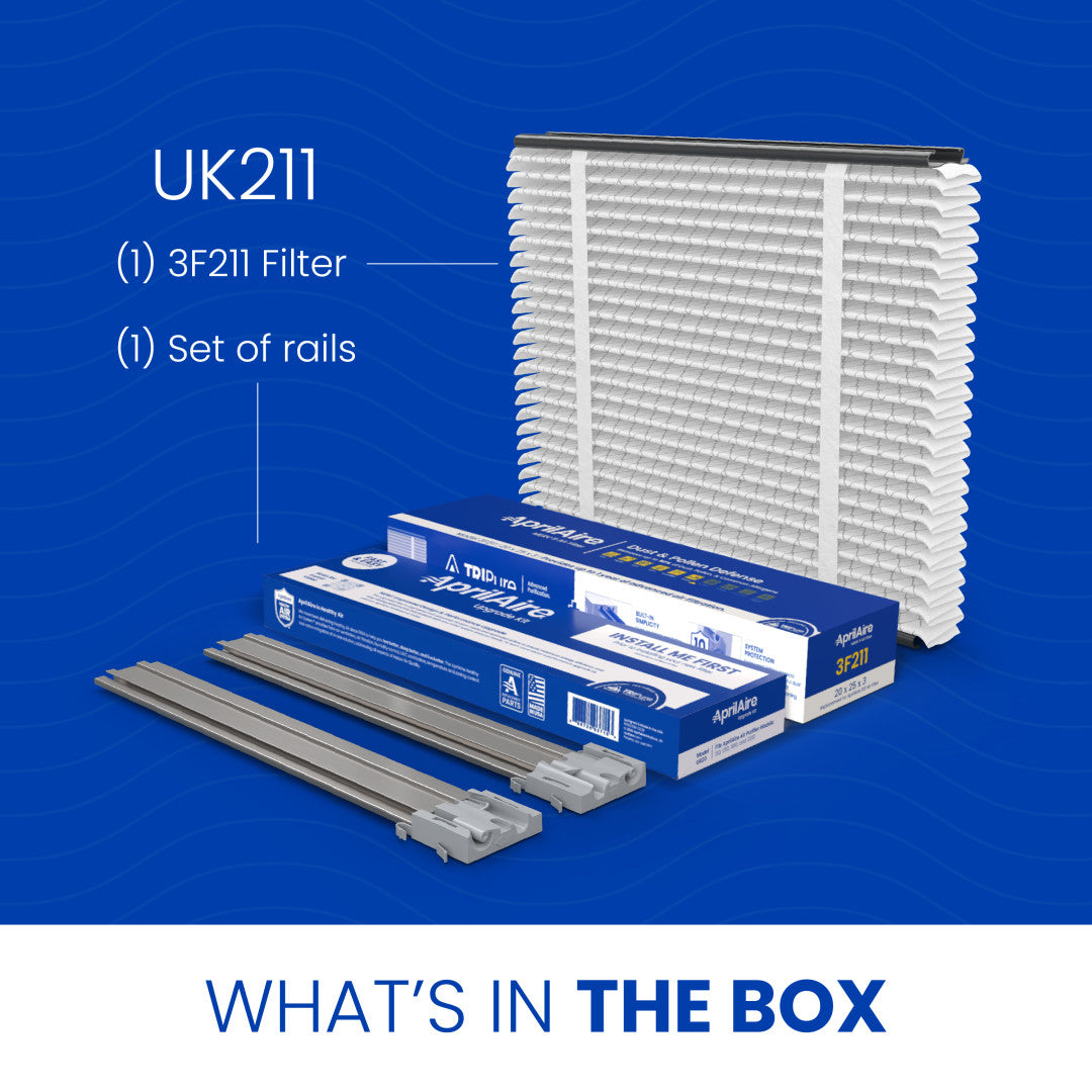AprilAire Uk211 Air Purifier Upgrade Kit Box Contents Web Ready Photo