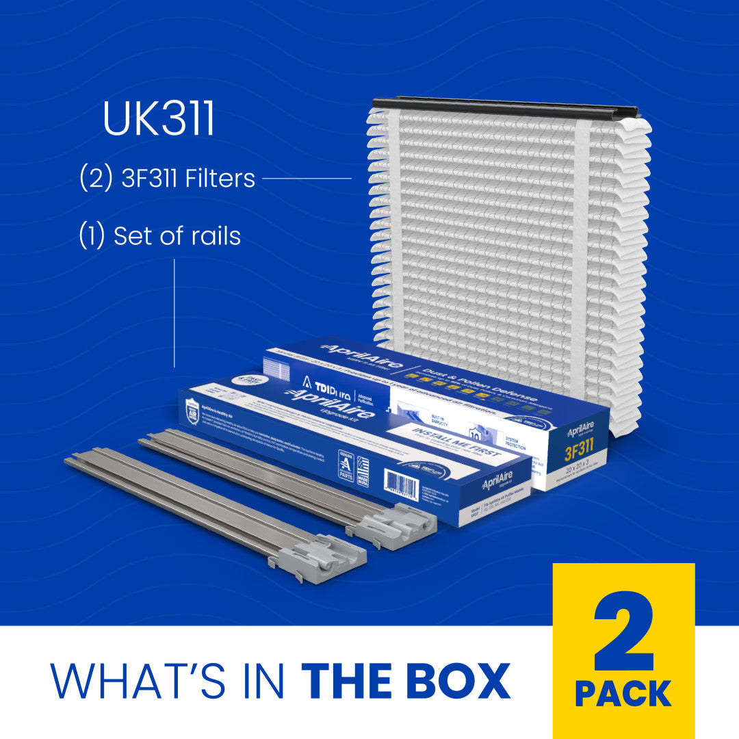 AprilAire Uk311 Air Purifier Upgrade Kit 2 Pack Box Contents Web Ready Photo