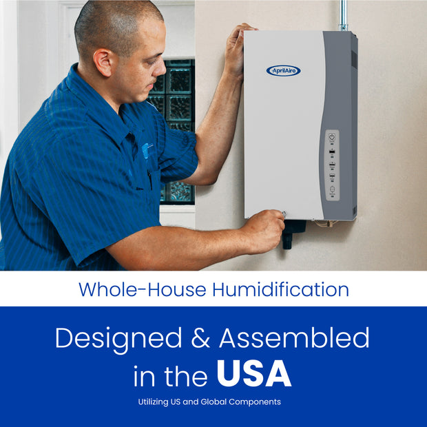 AprilAire 800 Humidifier Installed With Contractor Web Ready Photo