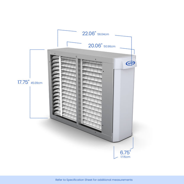 AprilAire 1110 Air Purifier Size Measurements Web Ready Photo