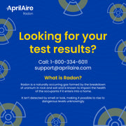 AprilAire Radon Control Radon Test Kit Definition And Results Graphic