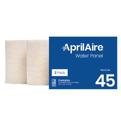 AprilAire 45 Replacement Water Panel Humidifier Filter For Humidifier Models: 400, 400A, and 400M
